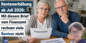 Rentenerhöhung 2026: Mit dem Brief im Juli vom Finanzamt rechnen viele Rentner nicht