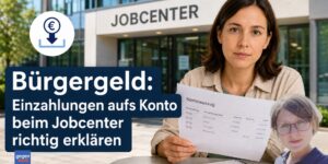Bürgergeld: Einzahlungen aufs Konto beim Jobcenter richtig erklären