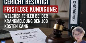 Gericht bestätigt fristlose Kündigung: Kleiner Fehler bei der Krankmeldung kostet den Arbeitsplatz