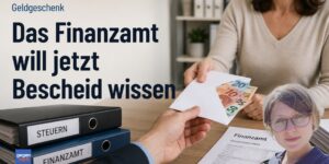 Geldgeschenk: Das Finanzamt will Bescheid wissen