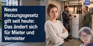 Neues Heizungsgesetz gilt seit heute: Wichtige Änderungen für Mieter und Vermieter
