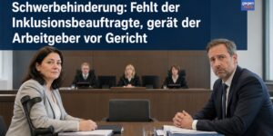 Schwerbehinderung: Fehlt der Inklusionsbeauftragte, gerät der Arbeitgeber vor Gericht
