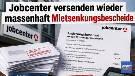Beitragsbild von: Grundsicherung: Jobcenter versenden wieder massenhaft Mietsenkungsbescheide