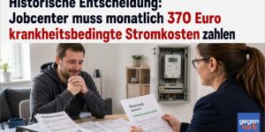 Historische Entscheidung: Jobcenter muss monatlich 370 Euro krankheitsbedingte Stromkosten zahlen