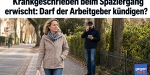 Krankgeschrieben beim Spaziergang erwischt: Darf der Arbeitgeber kündigen?