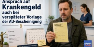 Anspruch auf Krankengeld auch bei verspäteter Vorlage der AU-Bescheinigung
