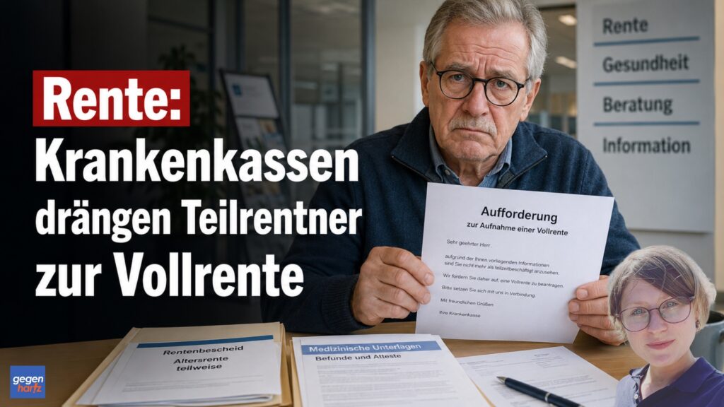 Beitragsbild von: Rente: Krankenkassen drängen Teilrentner zur Vollrente