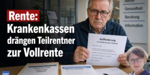 Rente: Krankenkassen drängen Teilrentner zur Vollrente