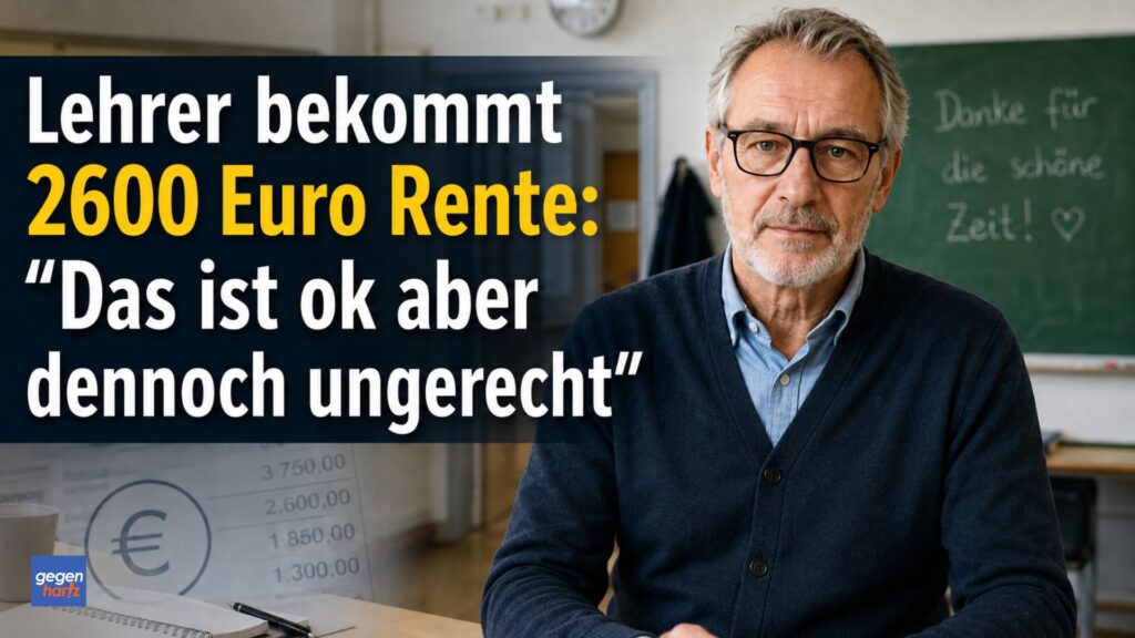 Lehrer bekommt rund 2600 Euro Rente: "Das ist ok aber dennoch ungerecht"