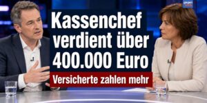 Krankenkassen-Chef wird bei Maybrit Illner wegen 400.000 Euro Jahreseinkommen zur Rede gestellt