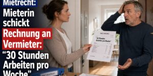 Mietrecht: Mieterin schickt Rechnung an Vermieter: "30 Stunden Arbeiten pro Woche"