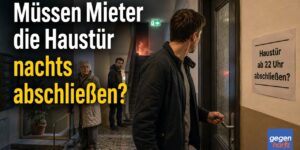 Mietrecht: Müssen Mieter die Haustür nachts abschließen?