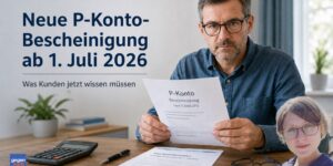 Neue P-Konto-Bescheinigung ab 1. Juli 2026: Was Schuldner jetzt tun müssen