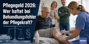 Pflegegeld 2026: Wer haftet bei Behandlungsfehler der Pflegekraft?