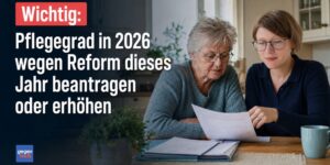 Pflegegrad in 2026 beantragen oder erhöhen: Antrag wegen Pflegereform noch dieses Jahr stellen