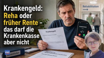 Beitragsbild von: Krankengeld: Reha oder früher Rente – das darf die Krankenkasse aber nicht