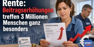 Rente: Beitragserhöhungen treffen 3 Millionen Menschen ganz besonders