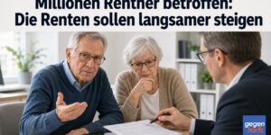 Millionen Rentner betroffen: Die Renten sollen langsamer steigen