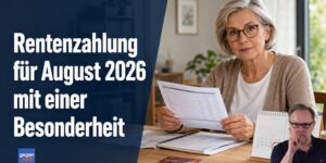 Rente: Rentenzahlung für August 2026 mit einer Besonderheit