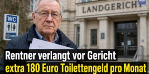 Rentner verlangt vor Gericht extra 180 Euro Toilettengeld pro Monat