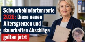 Schwerbehindertenrente 2026: Diese Altersgrenzen und dauerhaften Abschläge gelten jetzt neu