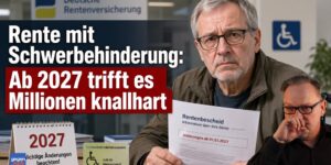 Rente mit Schwerbehinderung: Ab 2027 könnte es Millionen knallhart treffen