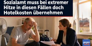 Sozialamt muss bei extremer Hitze in diesen Fällen doch Hotelkosten übernehmen