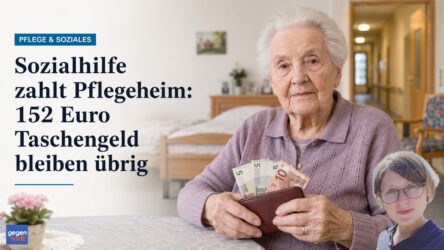Beitragsbild von: Sozialhilfe bezahlt Pflegeheim: Monatlich 152 Euro bleiben für Taschengeld