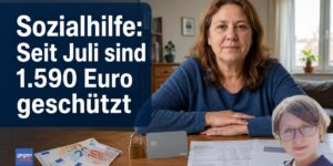 Sozialhilfe auf dem Konto: Seit Juli sind 1.590 Euro geschützt
