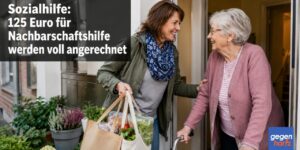 Sozialhilfe: 125 Euro für Nachbarschaftshilfe werden voll angerechnet - Urteil