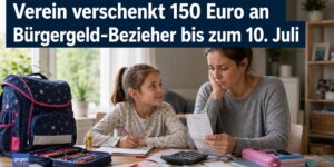 Verein verschenkt 150 Euro an Grundsicherungsgeld-Bezieher zum Schulstart