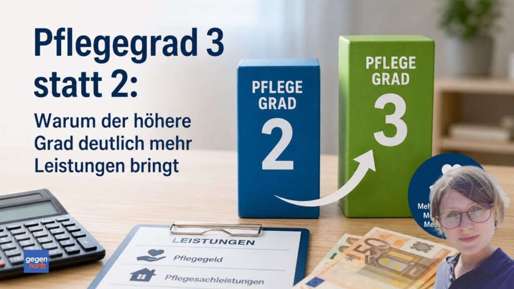 Beitragsbild von: Vergleich Pflegegrad 2 und 3: Nur wenige Punkte entscheiden über mehr Pflegeleistungen