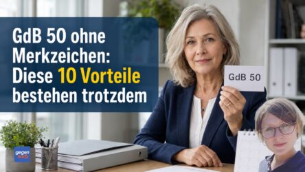 Beitragsbild von: GdB 50 ohne Merkzeichen: Diese 10 Vorteile hat man dennoch