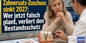 Zahnersatz-Zuschuss sinkt 2027: Wer jetzt falsch plant, verliert den Bestandsschutz