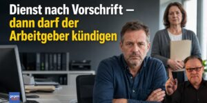 Arbeitsrecht: Dienst nach Vorschrift - aber dann darf der Arbeitgeber kündigen