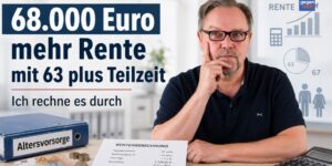 68.000 Euro mehr Altersrente: Rente mit 63 plus Teilzeit - Ich rechne es durch