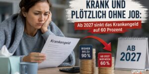 Krankgeschrieben ohne Job: Ab 2027 sinkt dann das Krankengeld