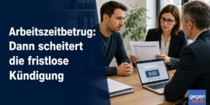 Arbeitszeitbetrug: Dann scheitert die fristlose Kündigung