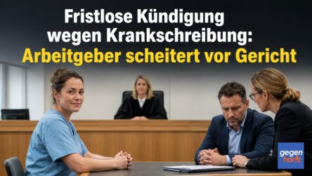 Beitragsbild von: Fristlose Kündigung wegen Krankschreibung nach der Selbstkündigung: Arbeitgeber scheitert jedoch vor Gericht