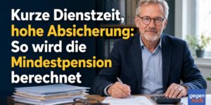 Kurze Dienstzeit, hohe Absicherung: So wird die Mindestpension für Beamte berechnet