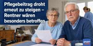 Pflegebeitrag droht erneut zu steigen – Rentner wären besonders betroffen