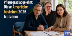 Pflegegrad abgelehnt: Diese Ansprüche bestehen 2026 trotzdem