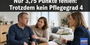 201 Euro weniger Pflegegeld: Dem Betroffenen fehlen nur 3,75 Punkte - Gericht bleibt hart