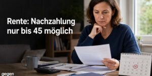 45-Regel bei der Rente: Nachzahlung ist nur vor 45 möglich