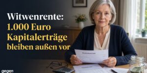 Witwenrente: Sparer-Pauschbetrag wird jetzt nicht mehr angerechnet