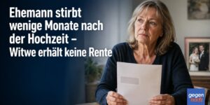 Witwenrente: Ehemann stirbt wenige Monate nach der Hochzeit – Witwe erhält keine Rente