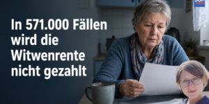 In 571.000 Fällen wird die Witwenrente nicht gezahlt