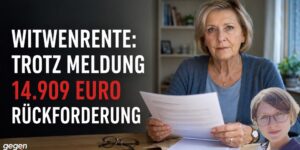 Witwenrente: Eigene Altersrente bei derselben DRV beantragt – trotzdem 14.909 Euro Rückforderung