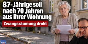 87-Jährige Rentnerin soll aus nach 70 Jahren aus der Wohnung zwangsgeräumt werden