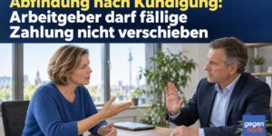 Abfindung nach Kündigung: Arbeitgeber darf fällige Zahlung nicht verschieben